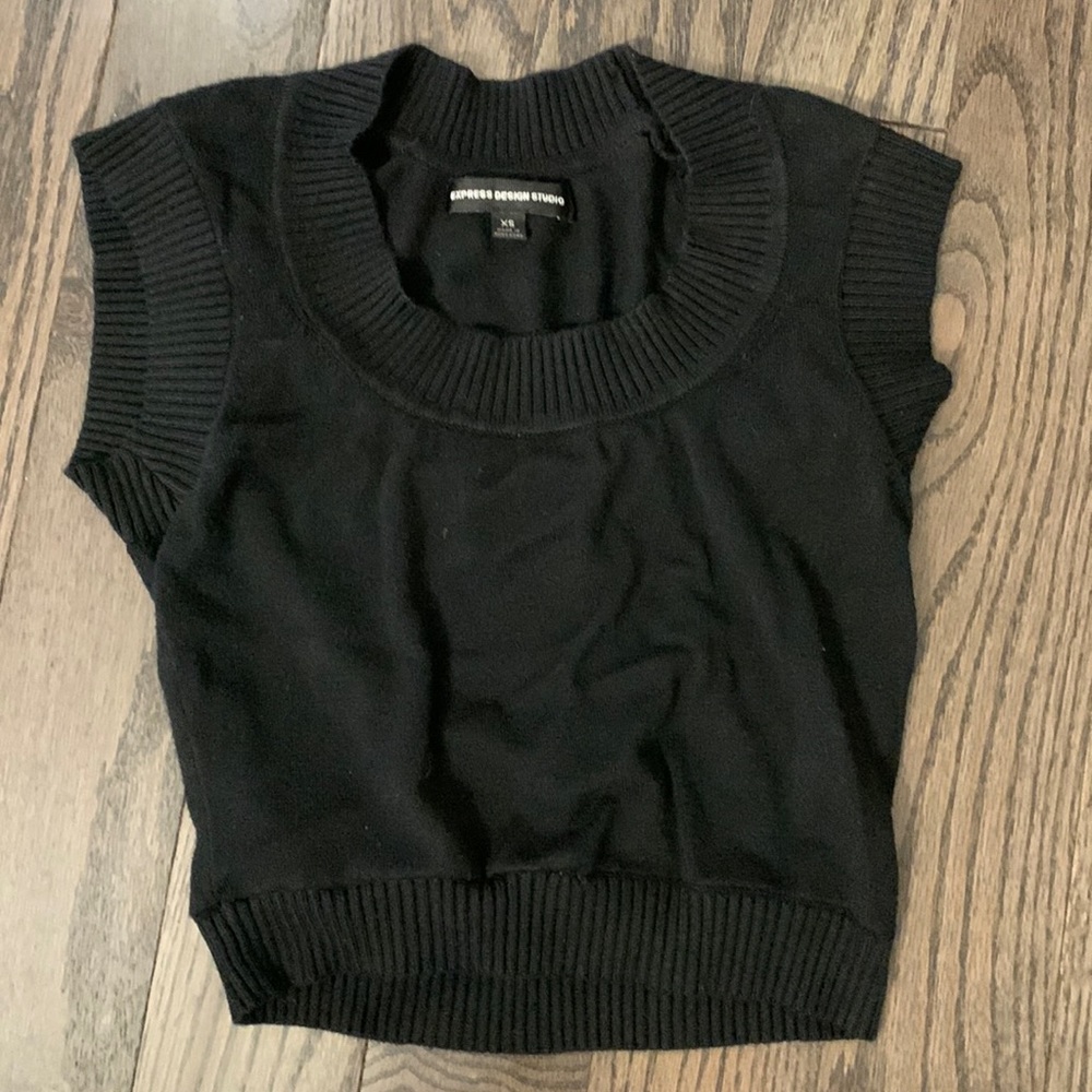 Sweater tank - black - express - size XS